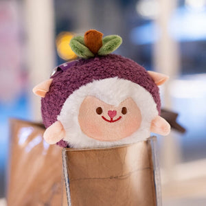 Kawaii Mangosteen Sheep Plushie-Enchanted peach