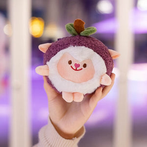 Kawaii Mangosteen Sheep Plushie-Enchanted peach