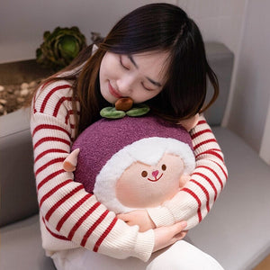 Kawaii Mangosteen Sheep Plushie-Enchanted peach