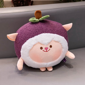 Kawaii Mangosteen Sheep Plushie-Enchanted peach