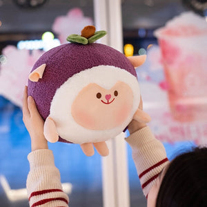 Kawaii Mangosteen Sheep Plushie-Enchanted peach