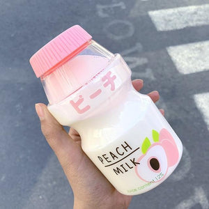 Kawaii Milk Bottle-Enchanted peach