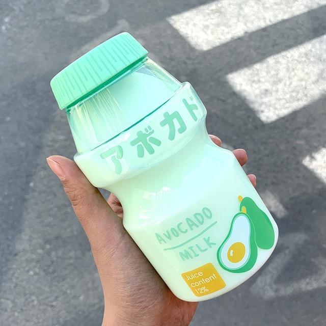 Kawaii Milk Bottle-Enchanted peach