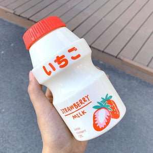 Kawaii Milk Bottle-Enchanted peach