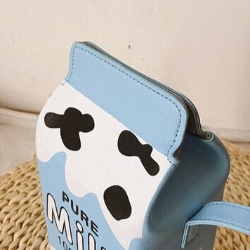 Kawaii Milk Juice Carton Box Bag-Enchanted peach