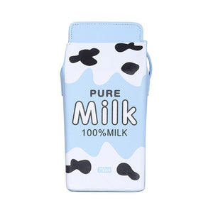 Kawaii Milk Juice Carton Box Bag-Enchanted peach