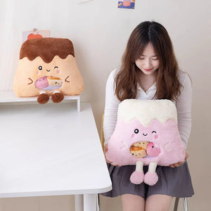 Kawaii Mountain Desserts Candy Bag Plushies-Enchanted peach