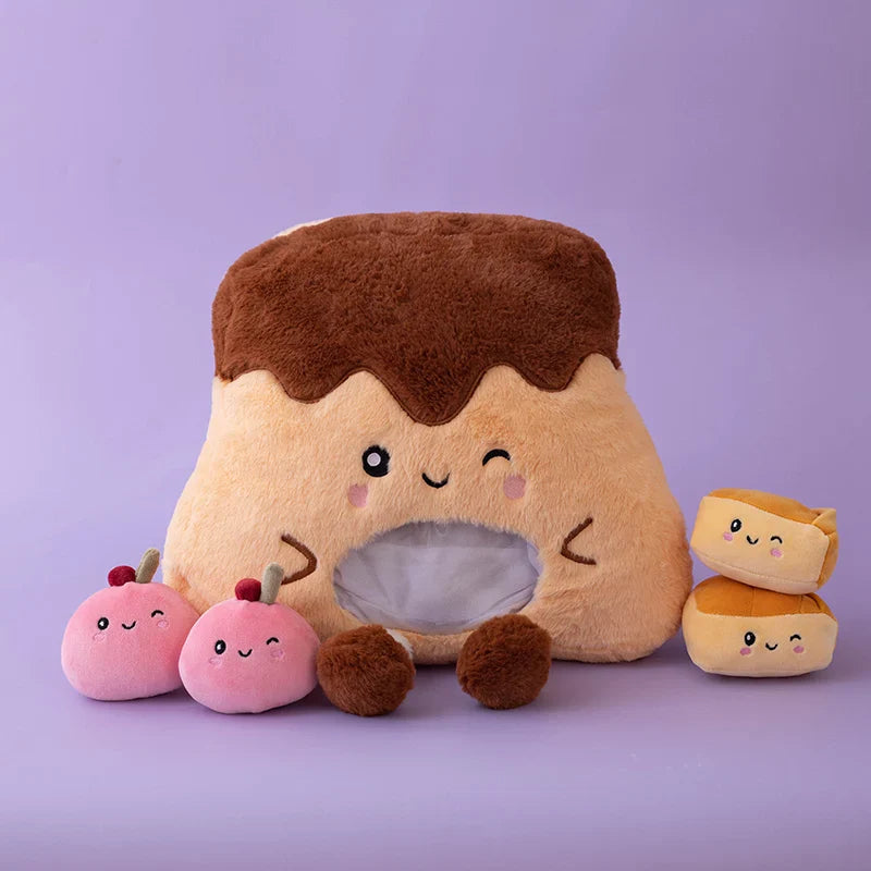 Kawaii Mountain Desserts Candy Bag Plushies-Enchanted peach