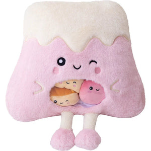 Kawaii Mountain Desserts Candy Bag Plushies-Enchanted peach