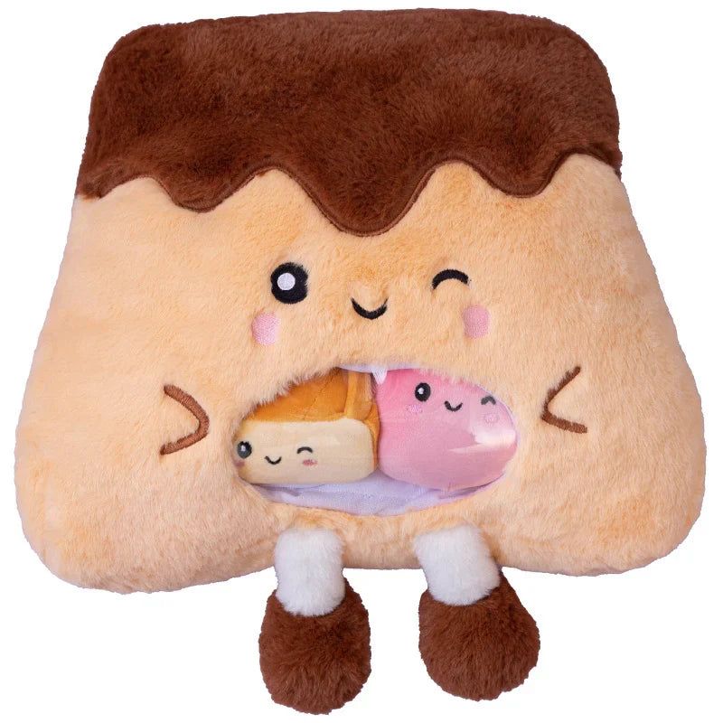 Kawaii Mountain Desserts Candy Bag Plushies-Enchanted peach