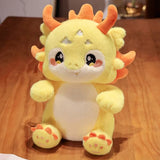 Kawaii Mystical Dragon Plush-Enchanted peach