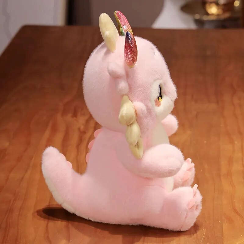 Kawaii Mystical Dragon Plush-Enchanted peach