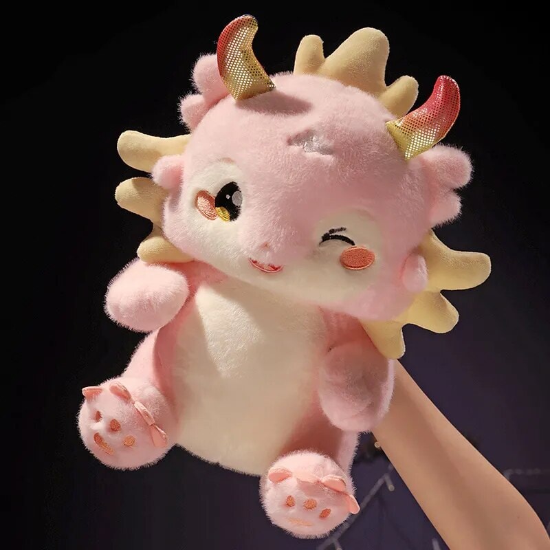 Kawaii Mystical Dragon Plush-Enchanted peach