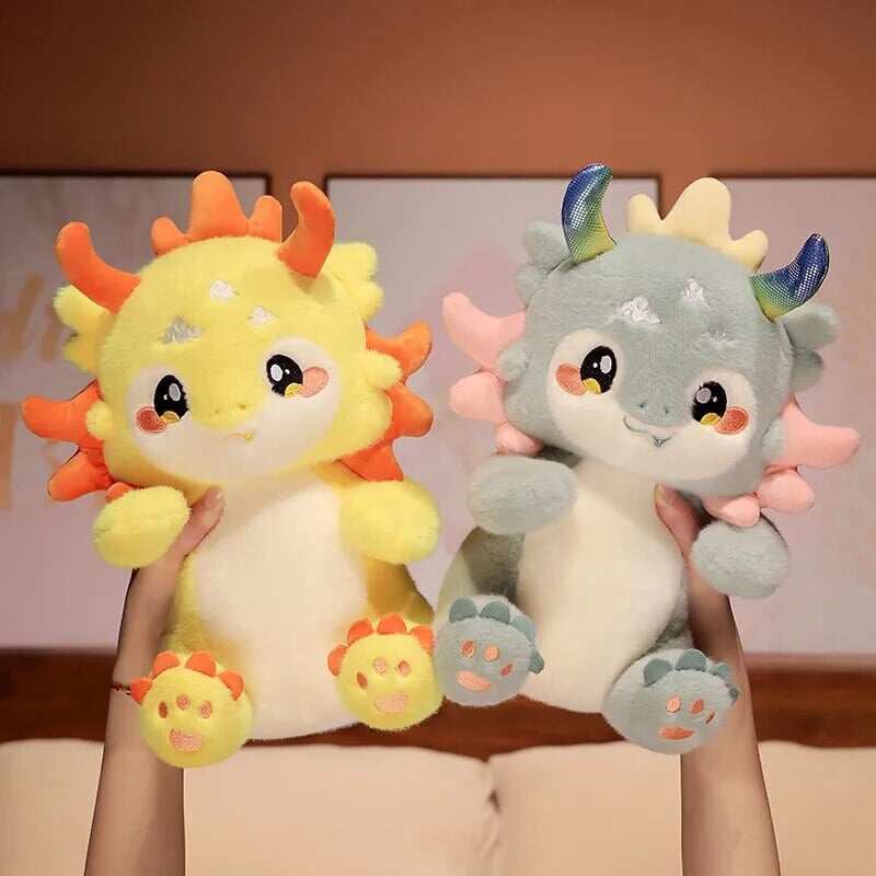 Kawaii Mystical Dragon Plush-Enchanted peach