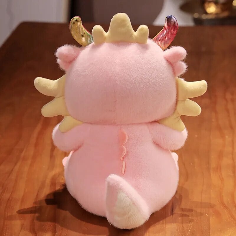 Kawaii Mystical Dragon Plush-Enchanted peach