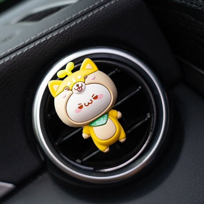 Kawaii Onion Friend Animals Car Air Refresher Perfume Accessories-Enchanted peach