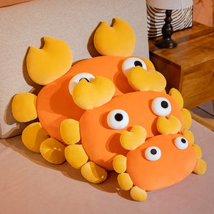 Kawaii Orange Crab & Lobster Plushie-Enchanted peach