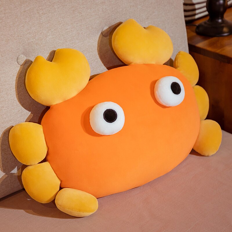 Kawaii Orange Crab & Lobster Plushie-Enchanted peach