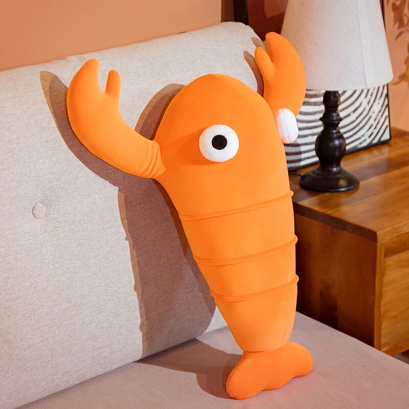 Kawaii Orange Crab & Lobster Plushie-Enchanted peach