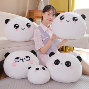 Kawaii Panda Ball Family Plushies-Enchanted peach