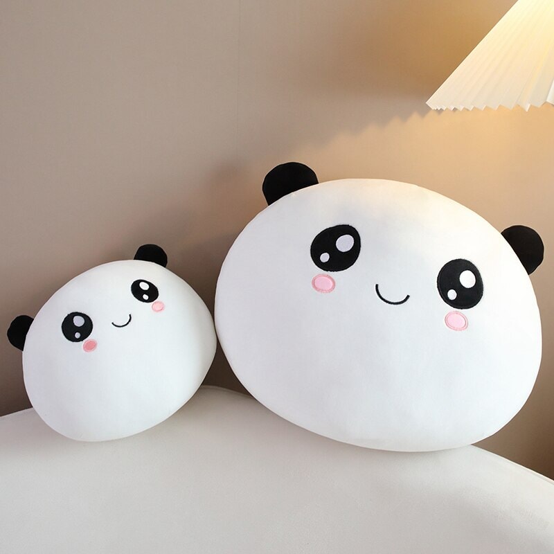 Kawaii Panda Ball Family Plushies-Enchanted peach