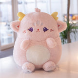 Kawaii Pastel Chubby Deer Plush-Enchanted peach