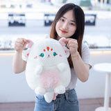 Kawaii Pastel Chubby Deer Plush-Enchanted peach