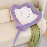 Kawaii Pastel Fluffy Stingray Plushies-Enchanted peach