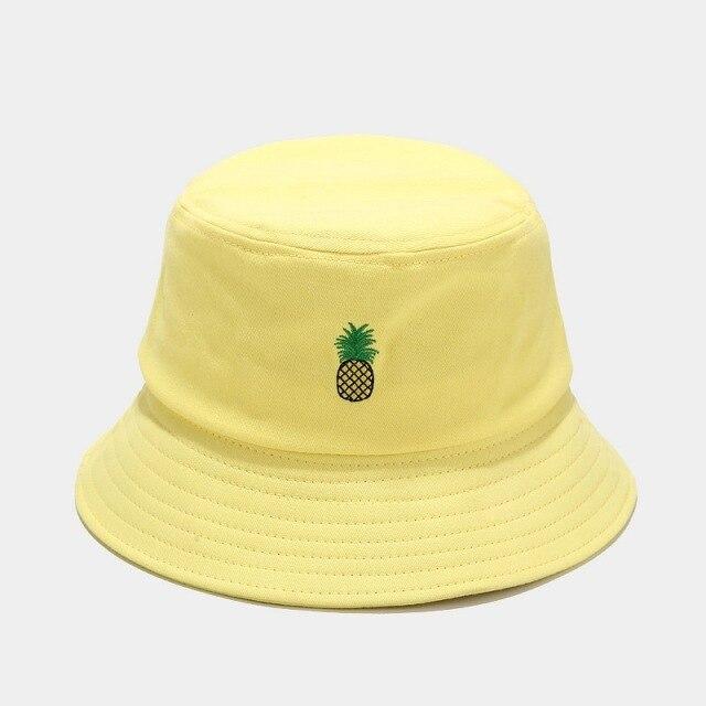 Kawaii Pastel Fruit Bucket Hat-Enchanted peach