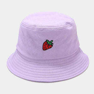 Kawaii Pastel Fruit Bucket Hat-Enchanted peach