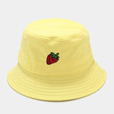 Kawaii Pastel Fruit Bucket Hat-Enchanted peach