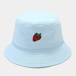 Kawaii Pastel Fruit Bucket Hat-Enchanted peach