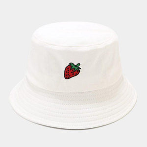 Kawaii Pastel Fruit Bucket Hat-Enchanted peach