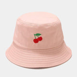 Kawaii Pastel Fruit Bucket Hat-Enchanted peach