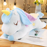 Kawaii Pastel Pink White Blue Unicorn Plushies-Enchanted peach