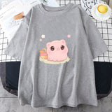 Kawaii Piggy Unisex Tee-Enchanted peach