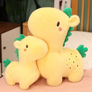 Kawaii Pineapple Giraffe Plush-Enchanted peach