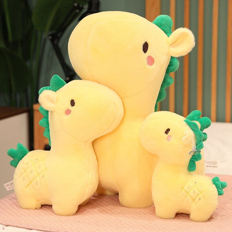 Kawaii Pineapple Giraffe Plush-Enchanted peach