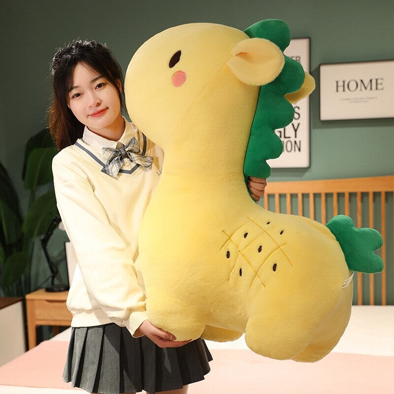 Kawaii Pineapple Giraffe Plush-Enchanted peach