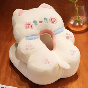 Kawaii Power Nap Head Rest Cushion-Enchanted peach