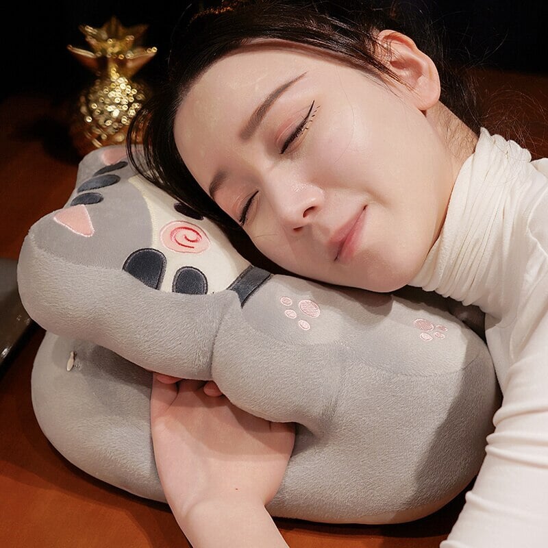 Kawaii Power Nap Head Rest Cushion-Enchanted peach