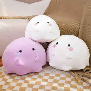 Kawaii Purple White Ghost Plushies-Enchanted peach