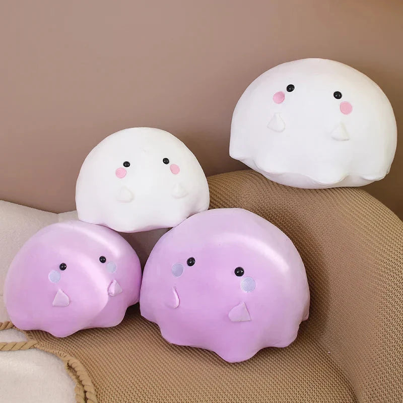 Kawaii Purple White Ghost Plushies-Enchanted peach