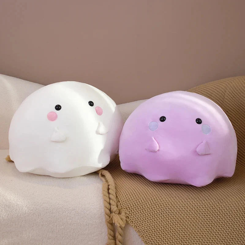 Kawaii Purple White Ghost Plushies-Enchanted peach