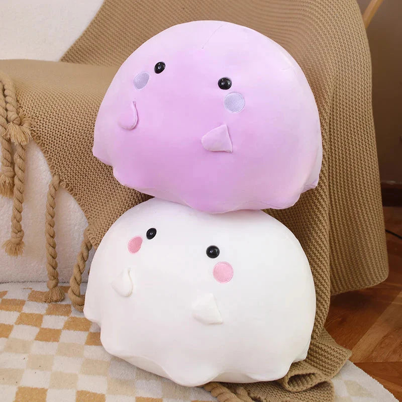 Kawaii Purple White Ghost Plushies-Enchanted peach