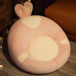 Kawaii Round Animal Seat Collection-Enchanted peach