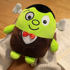 Kawaii Skeleton Pumpkin Zombie Frankenstein Vampire Halloween Plushies-Enchanted peach