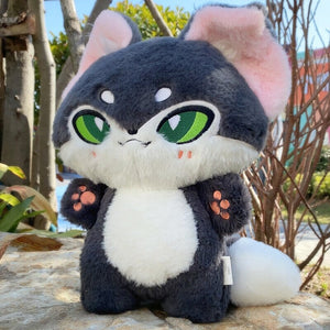 Kawaii Sleek Fox Plushie-Enchanted peach