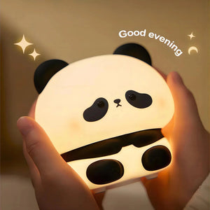 Kawaii Sleepy Panda LED Night Lights-Enchanted peach