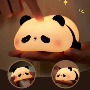 Kawaii Sleepy Panda LED Night Lights-Enchanted peach